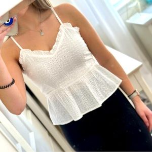 Sim & Sam Cropped Tank Top Blouse